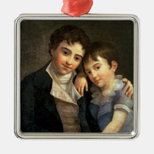 Portrait of Karl Thomas  and Franz Xaver Metal Tree Decoration