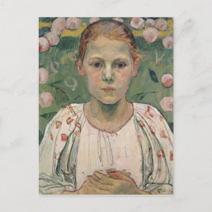 Portrait of Kathe von Bach   In the Garden Postcard