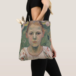 Portrait of Kathe von Bach In the Garden Tote Bag