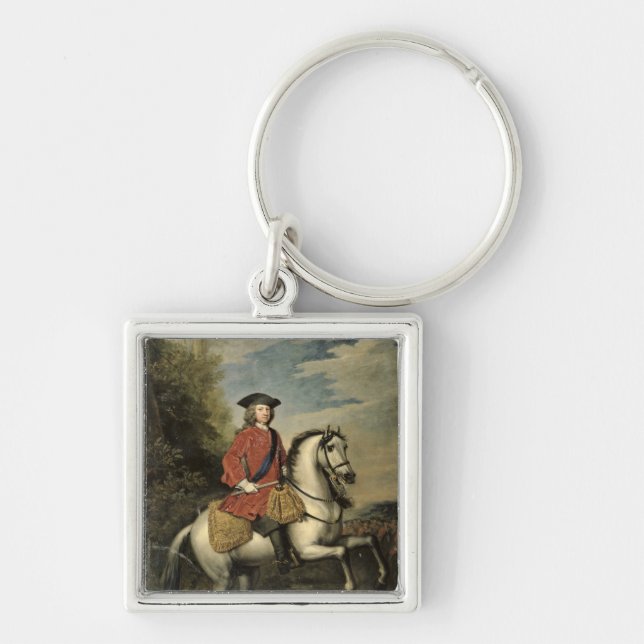 Portrait of King George I, 1717 Key Ring (Front)