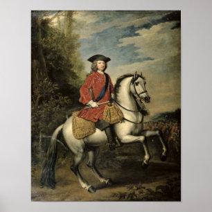 Portrait of King George I, 1717 Poster