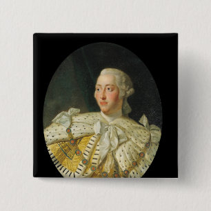 Portrait of King George III after 1760 15 Cm Square Badge