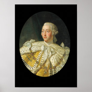 Portrait of King George III  after 1760 Poster