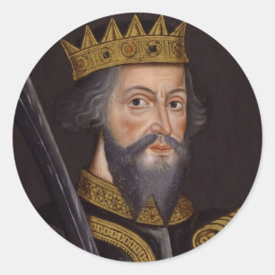 Portrait of King William I The Conqueror Classic Round Sticker