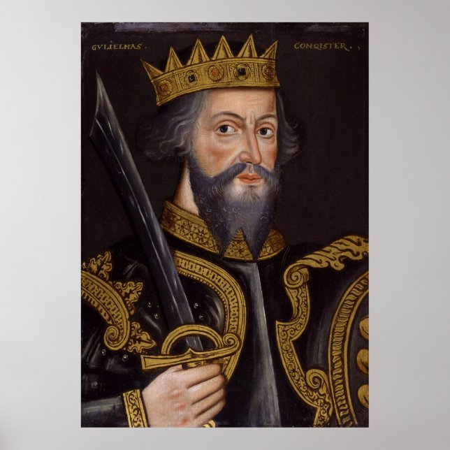 Portrait of King William I The Conqueror Poster (Front)