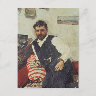 Portrait of Konstantin Korovin , 1891 Postcard