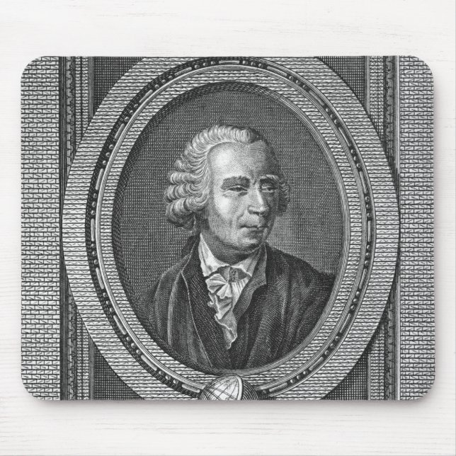 Portrait of Leonard Euler Mouse Pad (Front)
