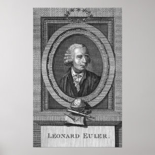 Portrait of Leonard Euler Poster