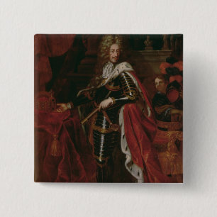 Portrait of Leopold I, Holy Roman Emperor 15 Cm Square Badge