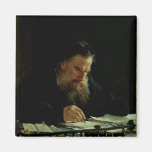 Portrait of Lev Tolstoy Magnet