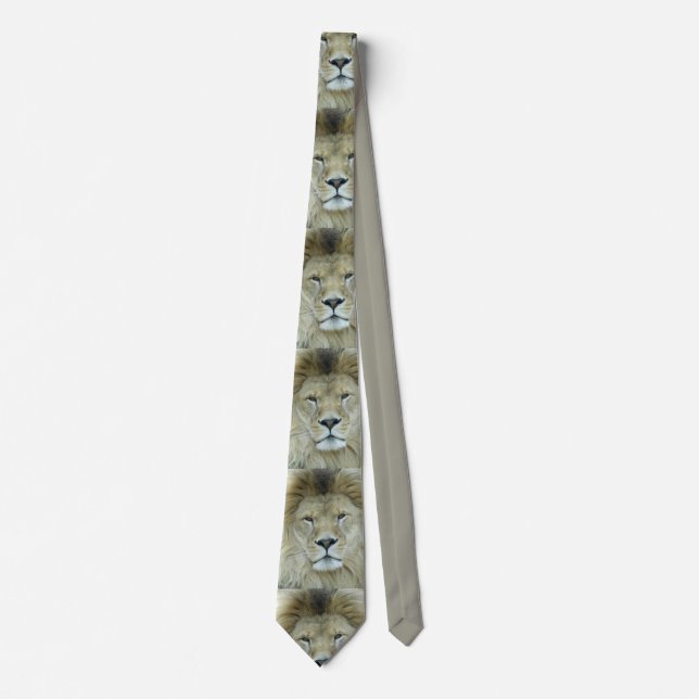 Portrait of lion tie (Front)
