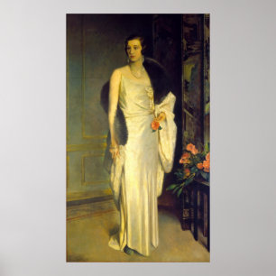 Portrait of Loelia, Duchess of Westminster Poster