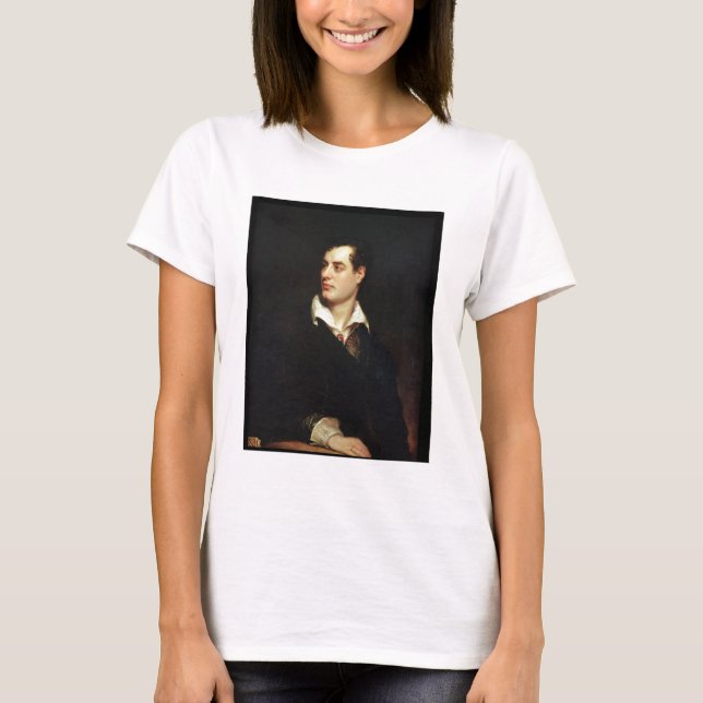 Portrait of Lord Byron (1788-1824) (oil on canvas) T-Shirt (Front)