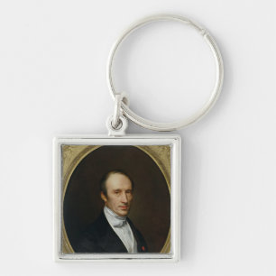 Portrait of Louis Cauchy Key Ring