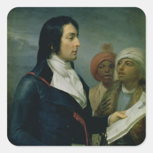 Portrait of Louis-Charles-Antoine Desaix Square Sticker