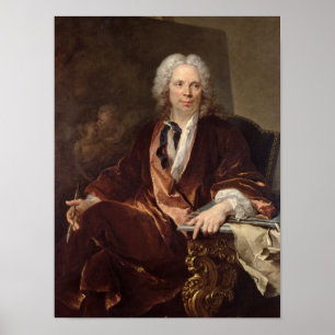 Portrait of Louis Galloche 1734 Poster