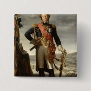 Portrait of Louis Nicolas Davout 15 Cm Square Badge