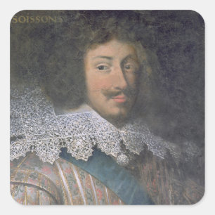 Portrait of Louis of Bourbon Count of Soissons Square Sticker