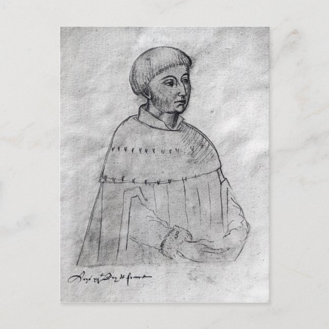 Portrait of Louis XI Postcard (Front)