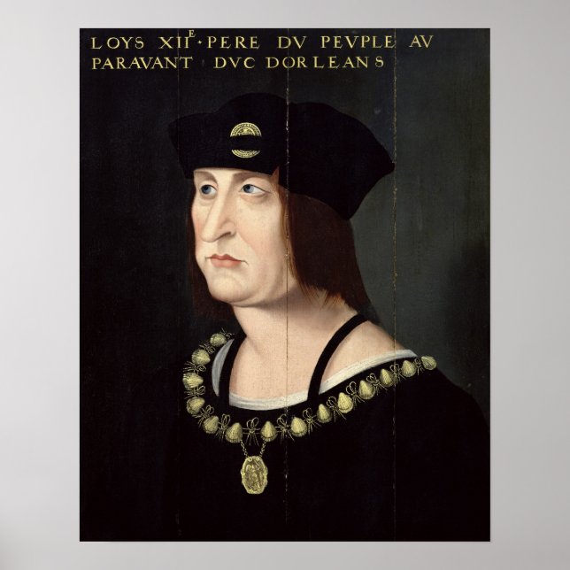 Portrait of Louis XII  King of France Poster (Front)