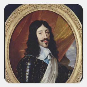 Portrait of Louis XIII  after 1610 Square Sticker