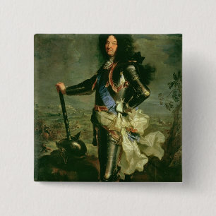 Portrait of Louis XIV 15 Cm Square Badge