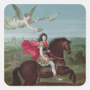 Portrait of Louis XIV 2 Square Sticker