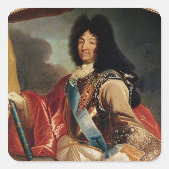 Portrait of Louis XIV 2 Square Sticker (Front)