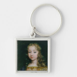 Portrait of Louis XIV as a child Key Ring