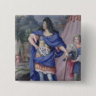 Portrait of Louis XIV  King of France 15 Cm Square Badge