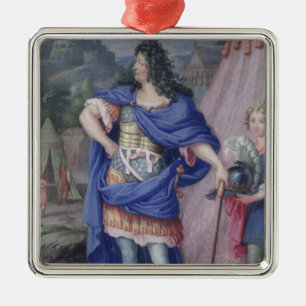 Portrait of Louis XIV King of France Metal Ornament
