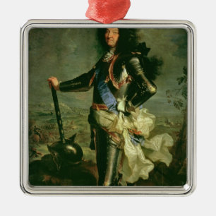 Portrait of Louis XIV Metal Ornament