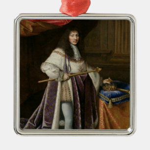 Portrait of Louis XIV Metal Tree Decoration