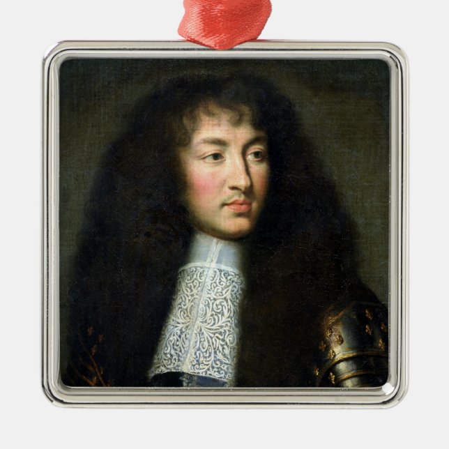 Portrait of Louis XIV Metal Tree Decoration (Front)