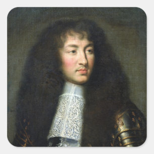 Portrait of Louis XIV Square Sticker