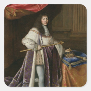 Portrait of Louis XIV Square Sticker