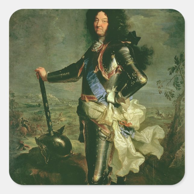 Portrait of Louis XIV Square Sticker (Front)