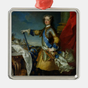 Portrait of Louis XV  King of France, c.1727 Metal Ornament