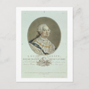 Portrait of Louis XVI (1754-93) from 'Portraits de Postcard