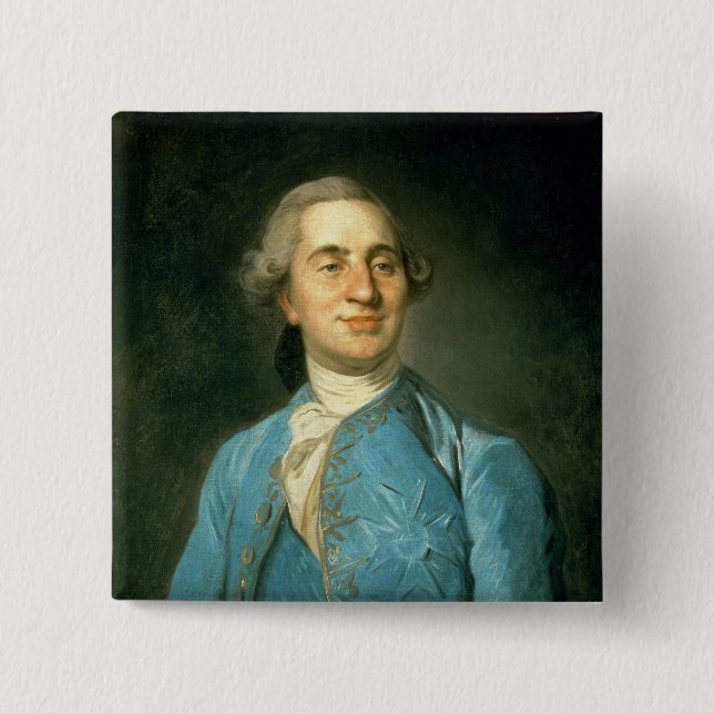 Portrait of Louis XVI  1775 15 Cm Square Badge (Front)