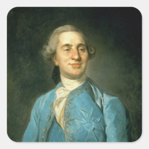 Portrait of Louis XVI  1775 Square Sticker
