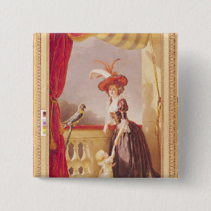 Portrait of Louise-Elisabeth de France and her 15 Cm Square Badge