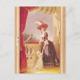 Portrait of Louise-Elisabeth de France and her Postcard
