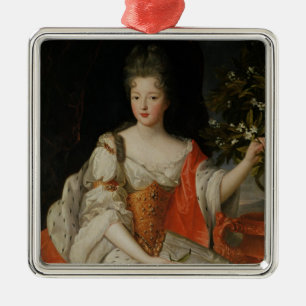 Portrait of Louise-Francoise de Bourbon Metal Tree Decoration