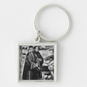 Portrait of Luca Signorelli and Fra Angelico Key Ring