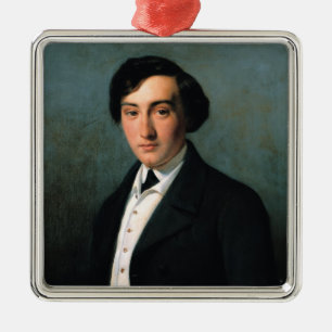 Portrait of Lucien Petipa  1849 Metal Tree Decoration