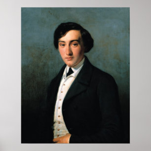 Portrait of Lucien Petipa  1849 Poster