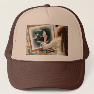 Portrait of Lucy Trucker Hat
