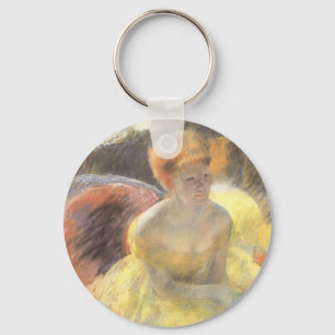 Portrait of Lydia at the Opera by Mary Cassatt Key Ring