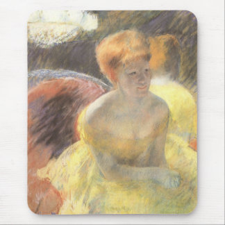 Portrait of Lydia at the Opera by Mary Cassatt Mouse Pad